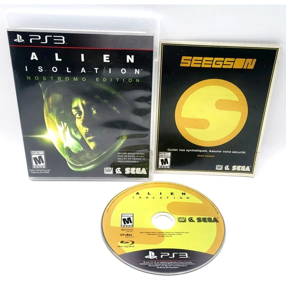 Alien Isolation‎ Nostromo Edition Sony PlayStation 3 PS3 CIB COMPLETE IN BOX
